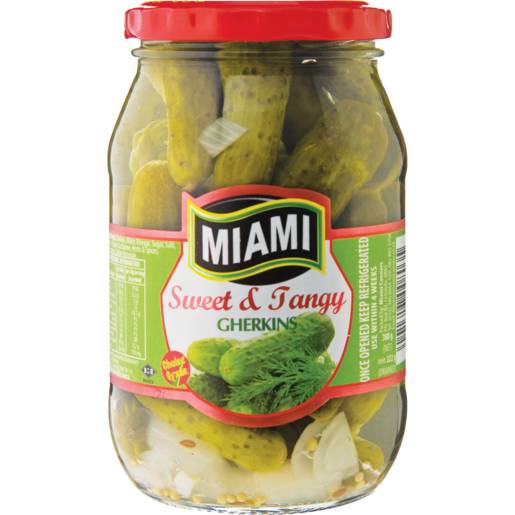 Miami Sweet & Tangy Gherkins 380g